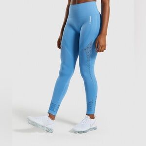 Gymshark Energy+ Seamless Leggings Malibu Blue